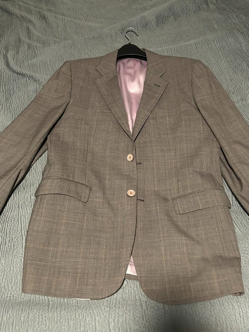 Custom Suit (Jacket & Pants) Grey Pattern